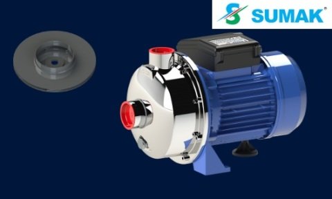 Sumak SMINOX/K-150/2T X   1.5Hp 380V  Paslanmaz Santrifüj Pompa (AISI 316)