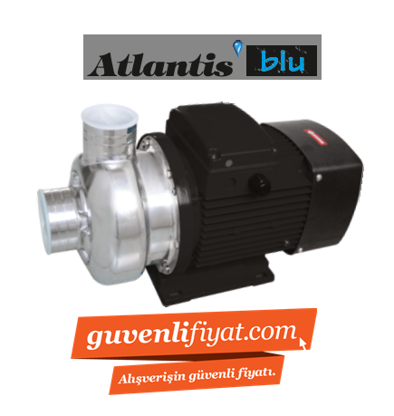 ATLANTİS ACF 200M/316 2 HP 220V KOMPLE PASLANMAZ ÇELİK AÇIK FANLI SANTRİFÜJ POMPA