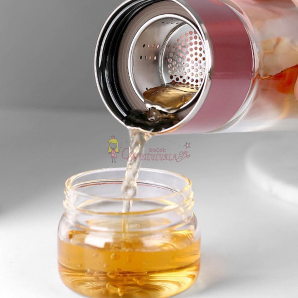 Çift Katlı Cam Bitki Çayı Demliği Filtre Kahve Demliği Bitki Çayı Bardak Çay French Press