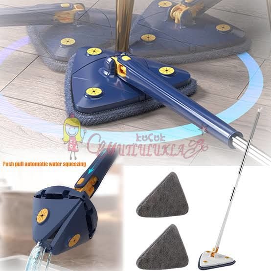 Kendinden Sıkmalı Üçgen Mop ( Yedekli )