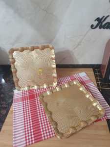 KARE  Gold/ Gümüş  Sunum Tepsisi