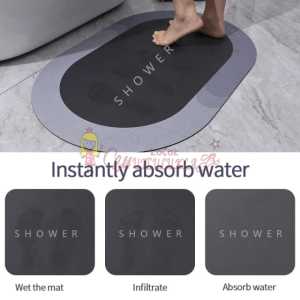 Renkli yüksek su emen lüks banyo paspası
