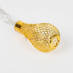 Ampullü Damla Metal Pilli Led Işık (Gün Işığı)