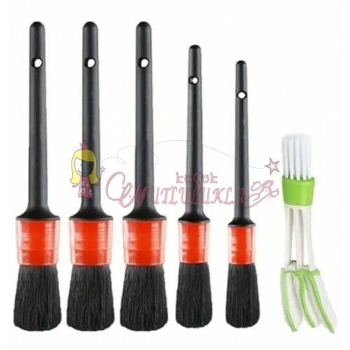 ARABA TEMİZLİK FIRÇASI SETİ DETAYLI 5 + 1 set
