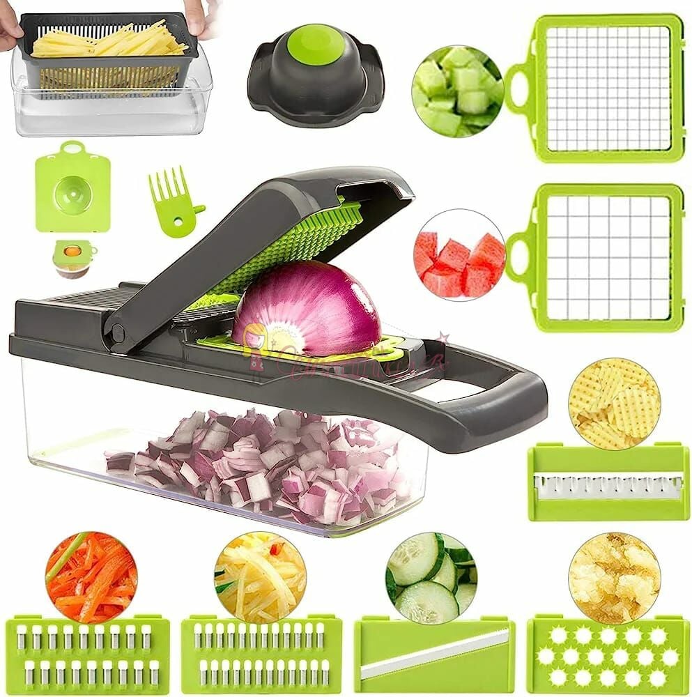 Pratik Çok Fonksiyonlu Sebze Doğrayıcı Dicer Dilimleyici Rende Kesici Vegetable Chopper