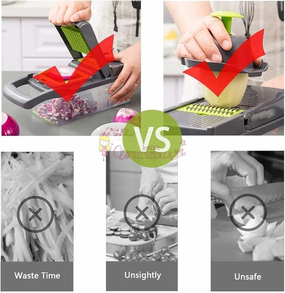 Pratik Çok Fonksiyonlu Sebze Doğrayıcı Dicer Dilimleyici Rende Kesici Vegetable Chopper