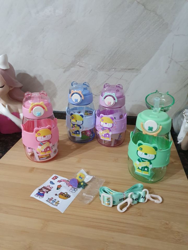 680 ML Sevimli Figürlü Matara Su Şişesi Suluk Bpa Free Çocuk Suluk Okul Suluğu