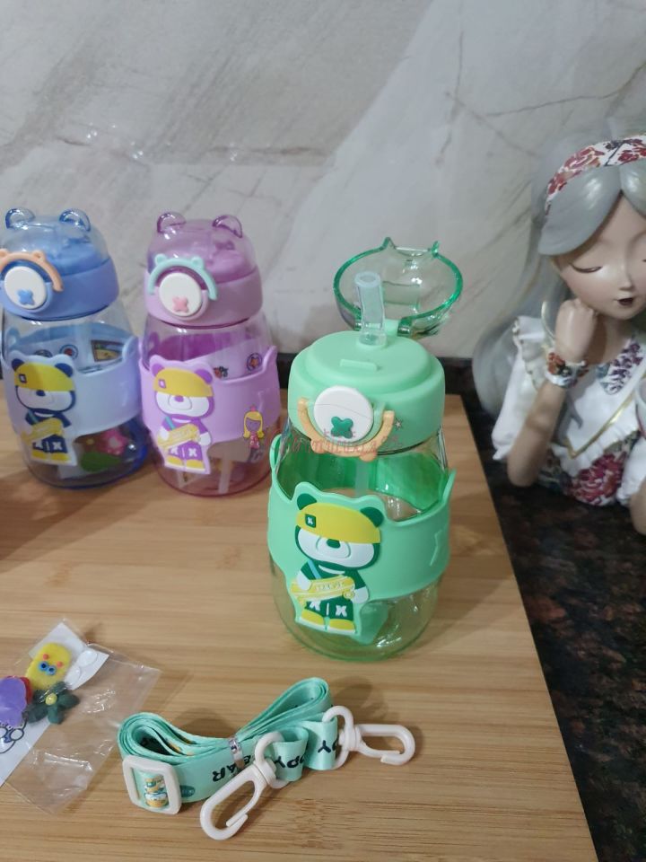 680 ML Sevimli Figürlü Matara Su Şişesi Suluk Bpa Free Çocuk Suluk Okul Suluğu