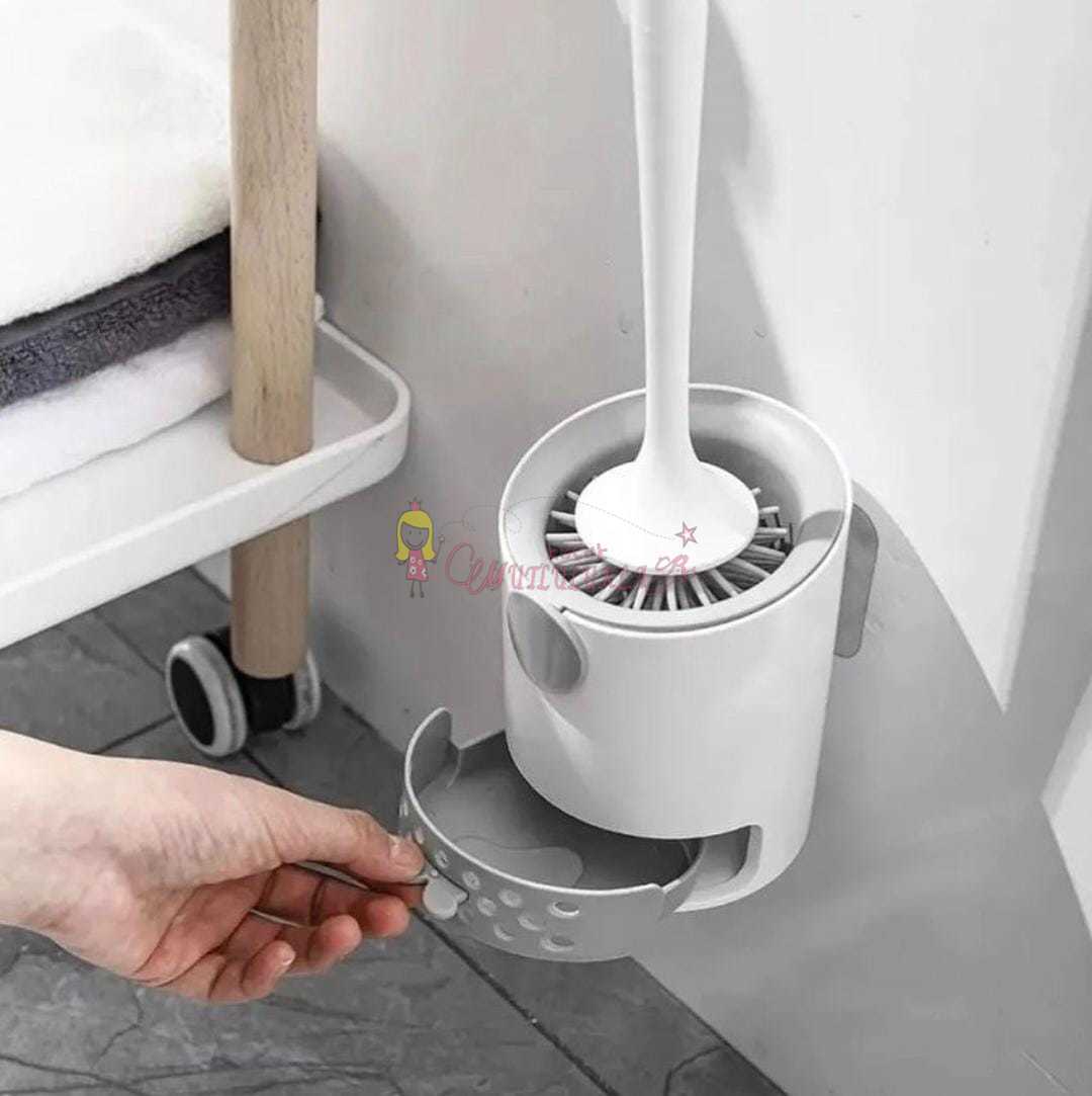 Çekmeceli Silikon wc Fırcası