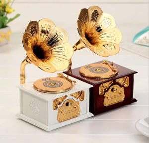 GRAMAFON ŞEKLİNDE MÜZİK KUTUSU
