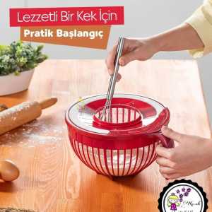 Lüks Kapaklı Mikser Kabı 3 Litre
