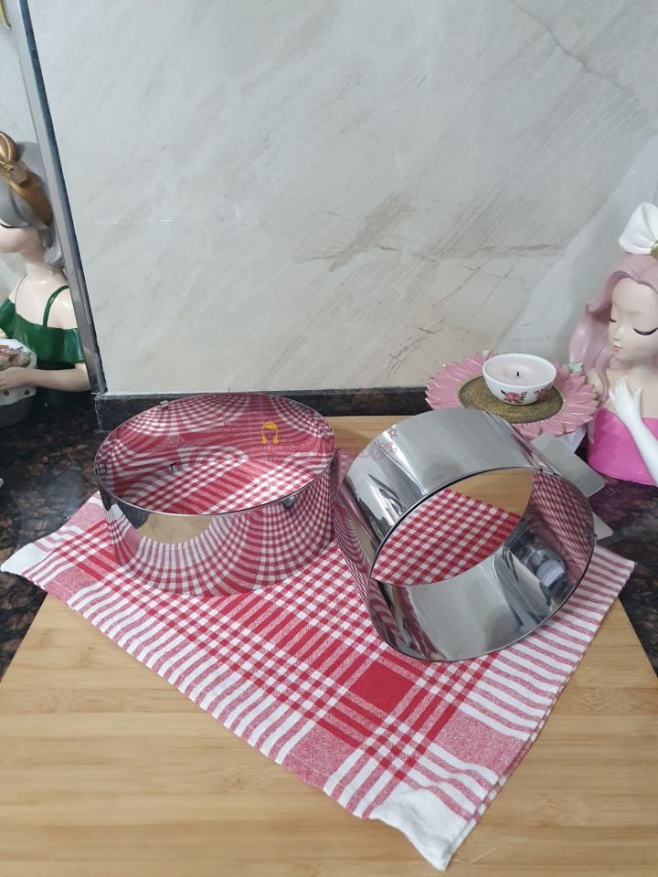 Yuvarlak Ayarlanabilir Pasta Kek Pandispanya Kalıbı Ayarlı Çember