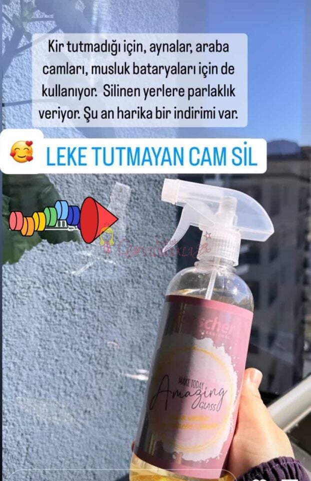 Make Today Amazing Glass Cam Temizleyici & Parlatıcı & Yağmur ve Çamur Kaydırıcı