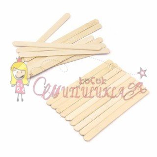 AHŞAP İNCE(KÜÇÜK) DONDURMA ÇUBUĞU NATUREL 50'Lİ PAKET
