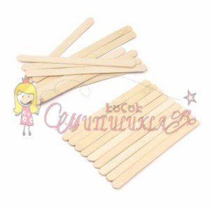 AHŞAP İNCE(KÜÇÜK) DONDURMA ÇUBUĞU NATUREL 50'Lİ PAKET
