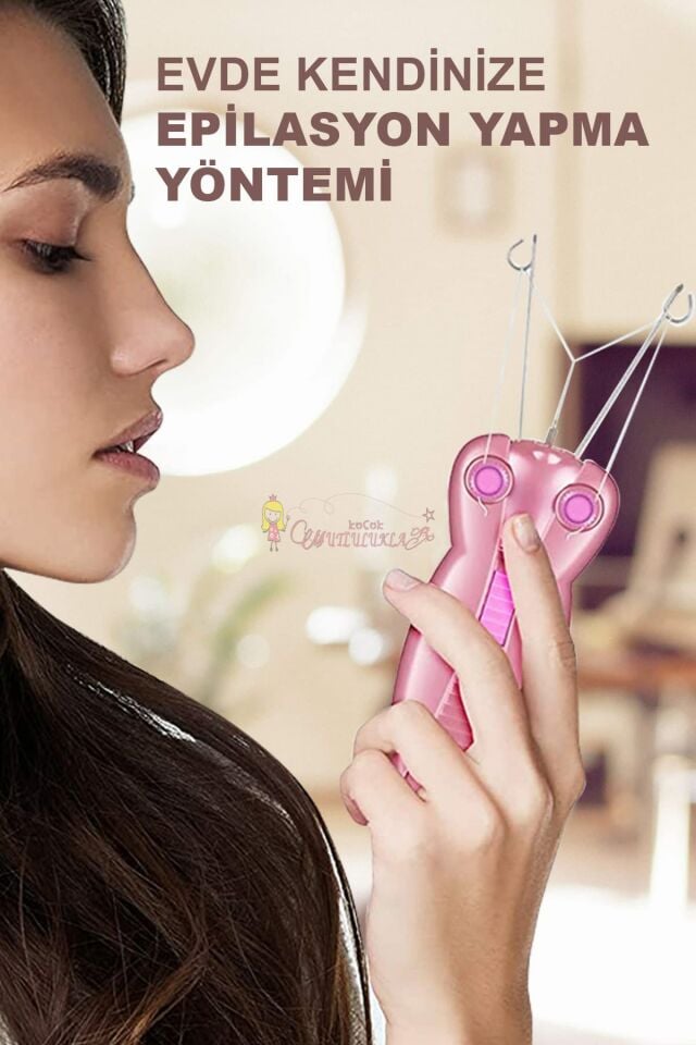 Tüy Alma Makinesi Hair Remover Pembe Renk