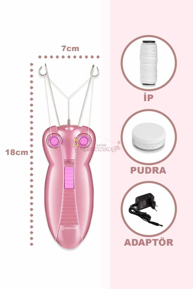 Tüy Alma Makinesi Hair Remover Pembe Renk