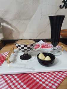 Damalı Double Türk Kahvesi Fincanı ( Tekli )