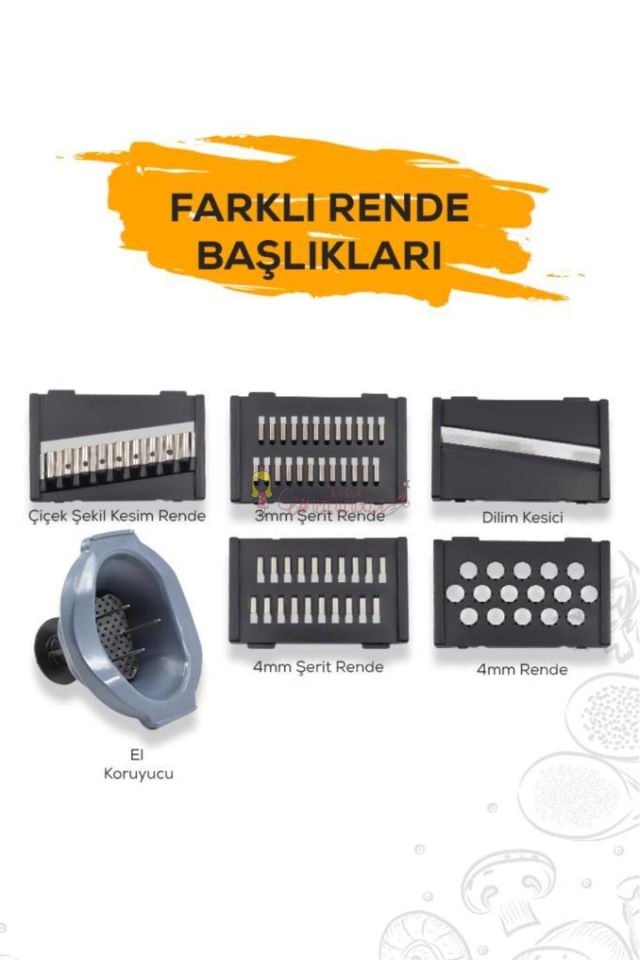 5 Başlıklı Meyve Sebze Dilimleyici