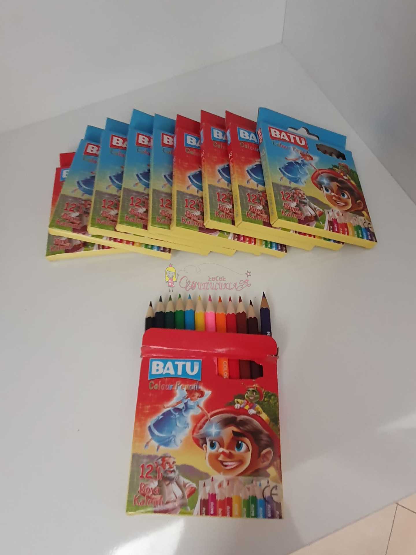 Batu Kuru Boya Kısa 12'Li