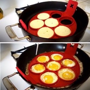YUVARLAK SİLİKON PANKEK KREP & OMLET KALIBI