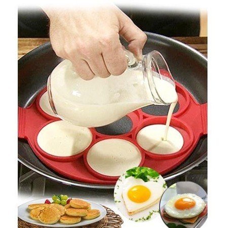 YUVARLAK SİLİKON PANKEK KREP & OMLET KALIBI