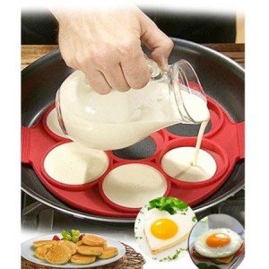 YUVARLAK SİLİKON PANKEK KREP & OMLET KALIBI