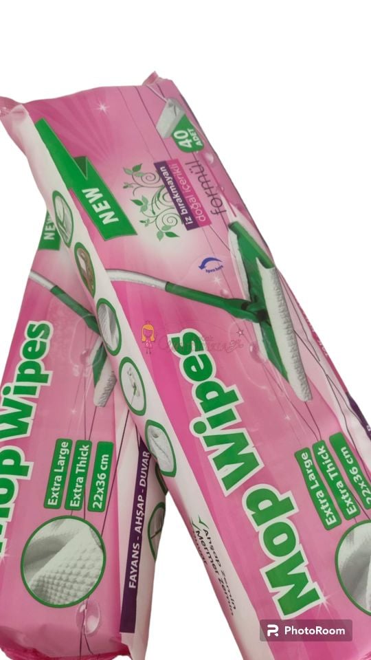 Mop Wipes Yüzey Temizlik Paketi 40 Yaprak