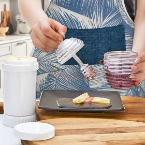Tereyağı Saklama Ölçme Yayma Ve Kesme Aparatı