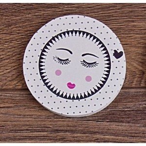 6LI KİRPİK AHŞAP BARDAK ALTLIĞI