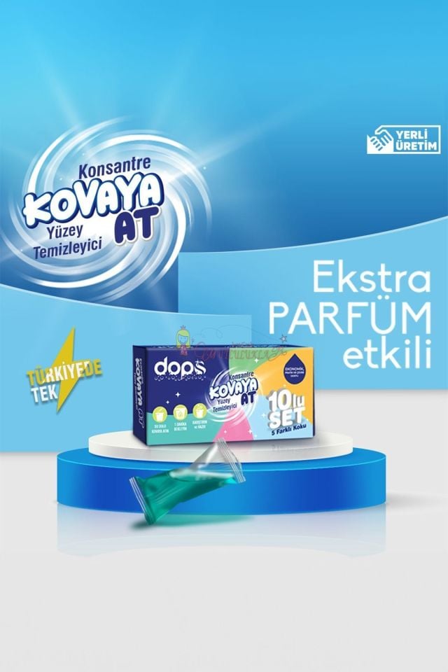 Dops Konsantre Kovaya At Yüzey Temizleyici 10'lu Set