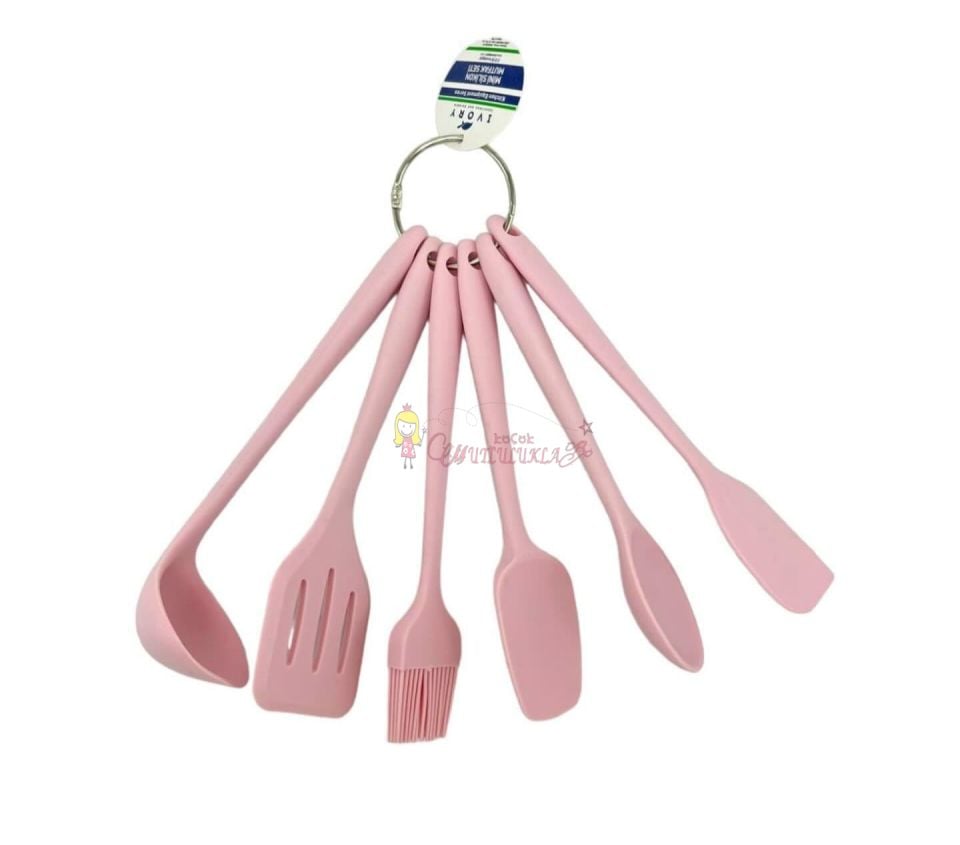 Ivory 6li silikon kepce spatula set
