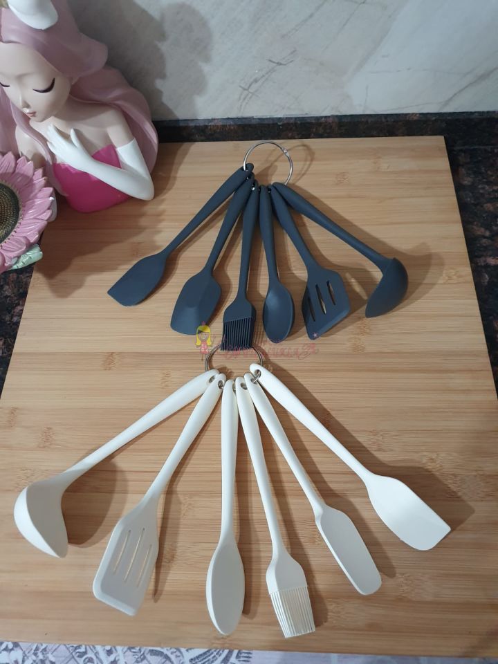 Ivory 6li silikon kepce spatula set