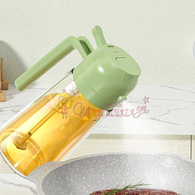 Yağ Püskürtme yağdanlik , 2'si 1 Arada Yağ Kabı, 470ml Sprey Şişesi