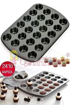 Muffin Kalıbı 24'lü Cupcake Kapsülü Fırın Mini Kek Browni Kekstra Kurabiye Kalıbı
