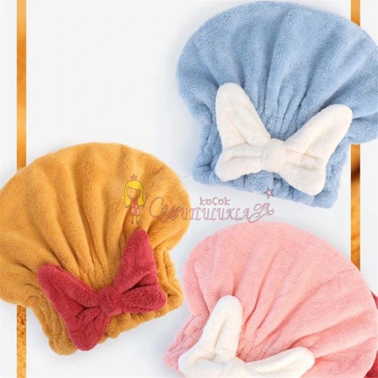 Fiyonklu Saç Duş Banyo Bonesi