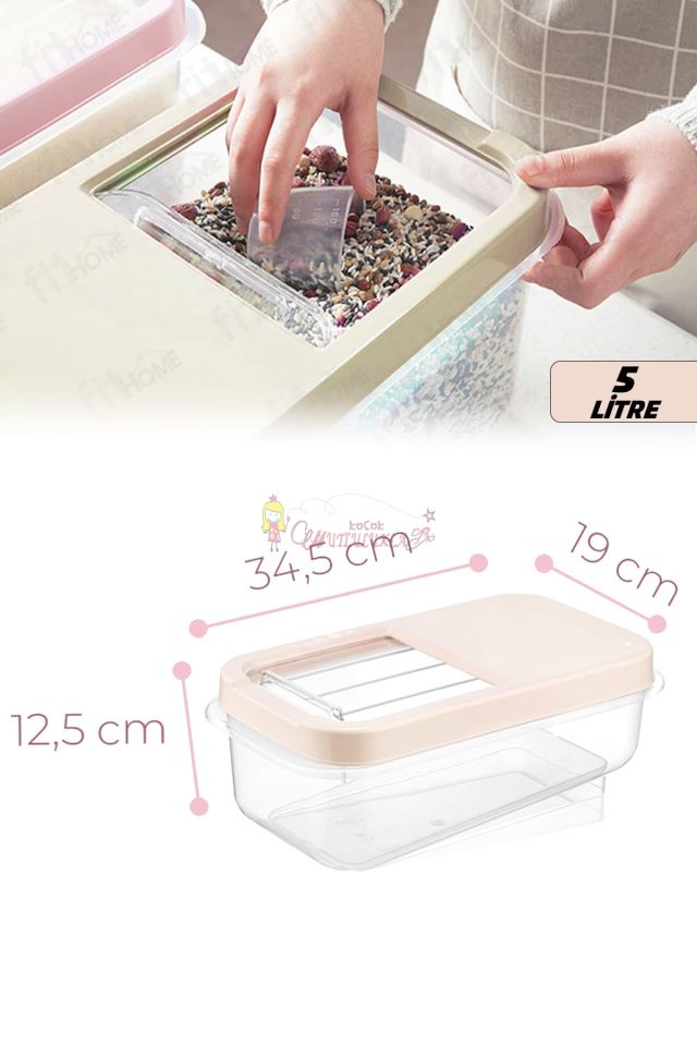 Soft Chef Multi Box 5 Lt Saklama Kabı Krem /Antrasit