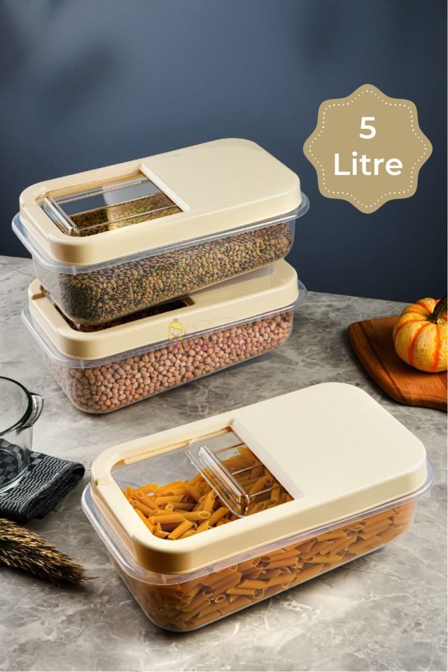 Soft Chef Multi Box 5 Lt Saklama Kabı Krem /Antrasit