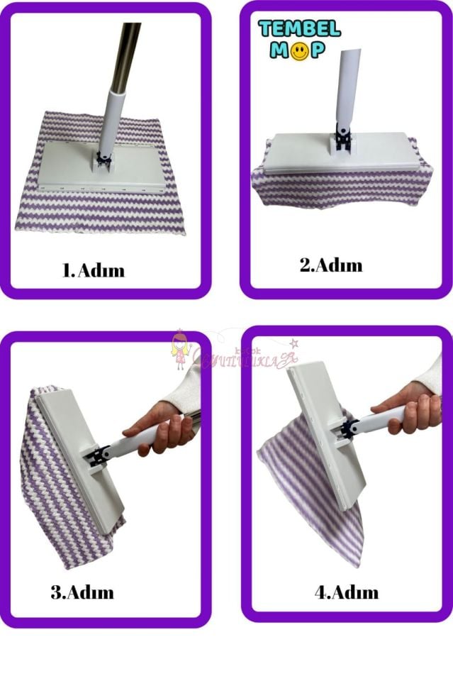 Kıskaçlı Mop Click Mop Tembel Mop Tüm Bezlerle Uyumlu