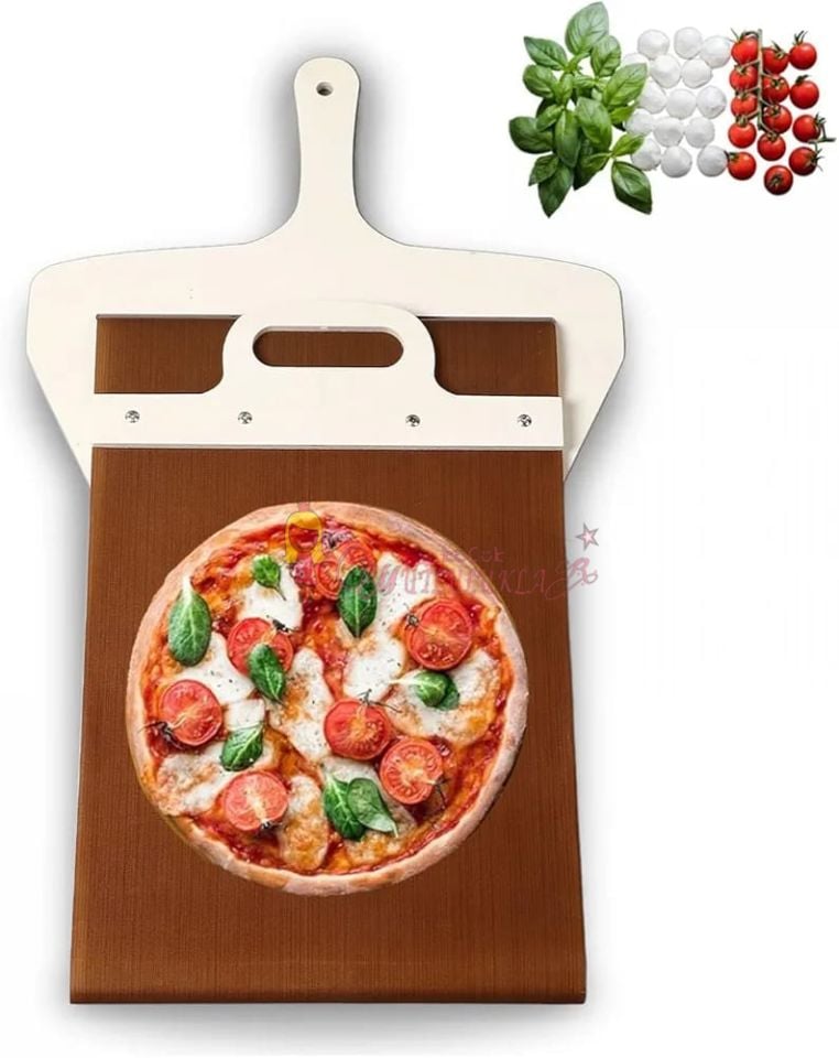 Sürgülü Büyük Boy Pizza Küreği Sürgülü Fırın Küreği Ahşap Fırın Küreği Büyük Boy Pizza Küreği