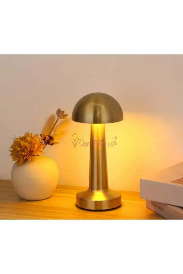 Mantar LED Lamba 3 Renkli Dekoratif Gece Lambası