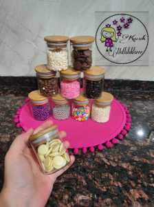 Mini Bambu Kapaklı Baharatlik