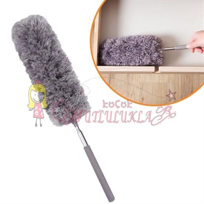 Teleskopik Saplı Mikrofiber Toz Püskülü Fırça