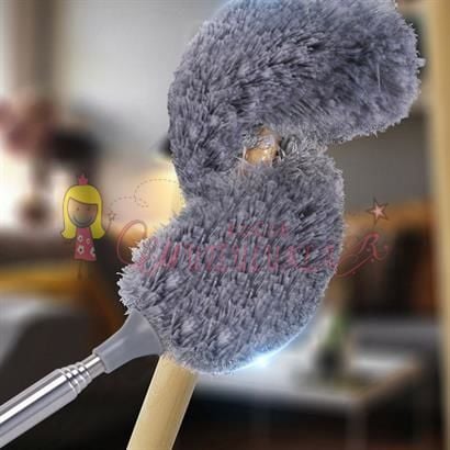 Teleskopik Saplı Mikrofiber Toz Püskülü Fırça