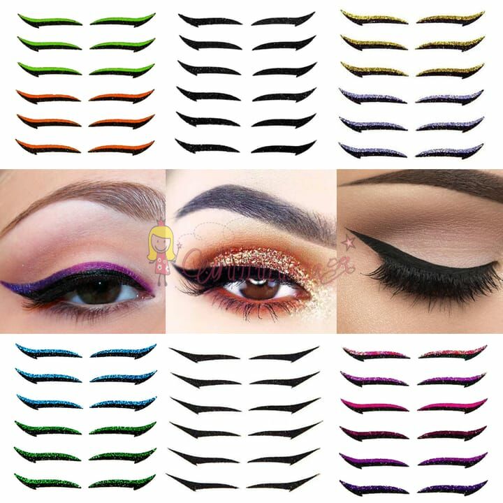 Eyeliner Sticker Kendinden Yapışkanlı Sticker 5 Takım