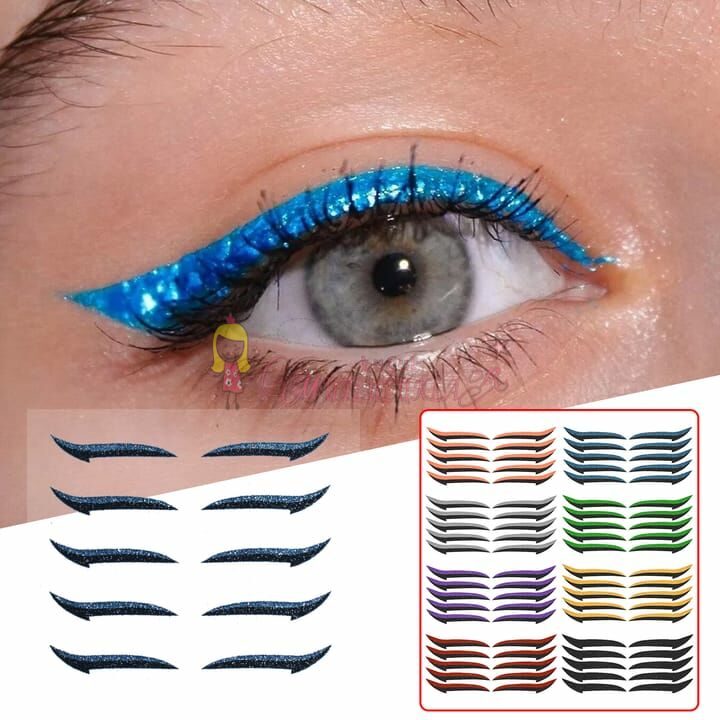 Eyeliner Sticker Kendinden Yapışkanlı Sticker 5 Takım