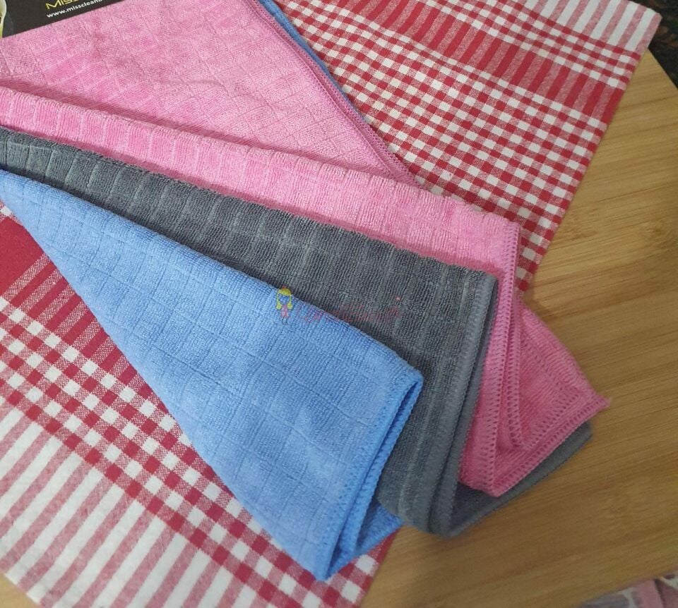 Mikrofiber Mutfak Bezi Kareli