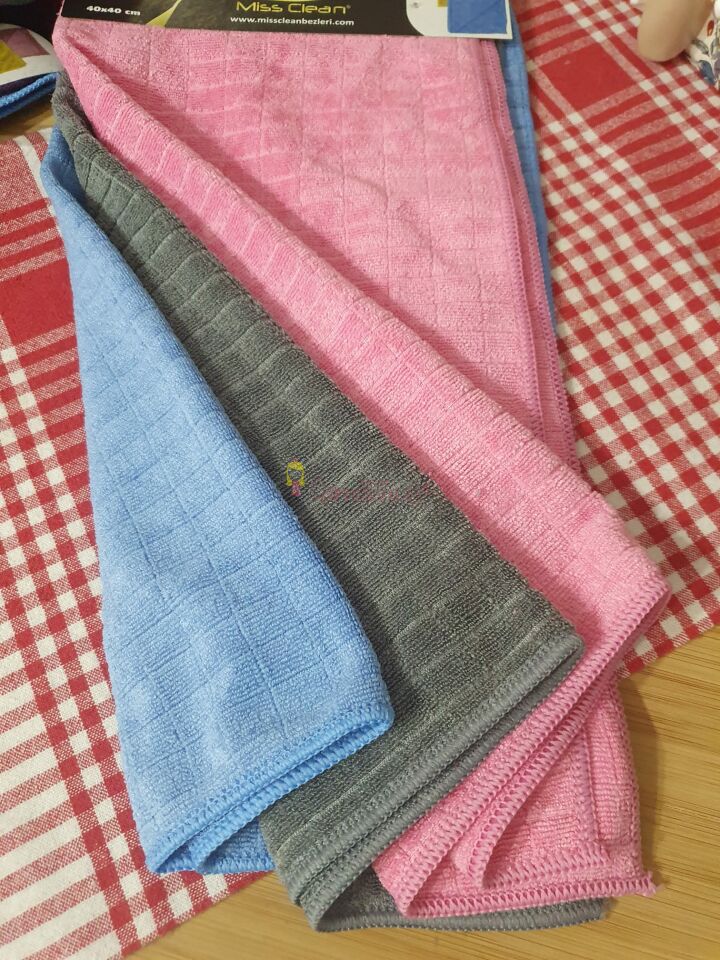 Mikrofiber Mutfak Bezi Kareli