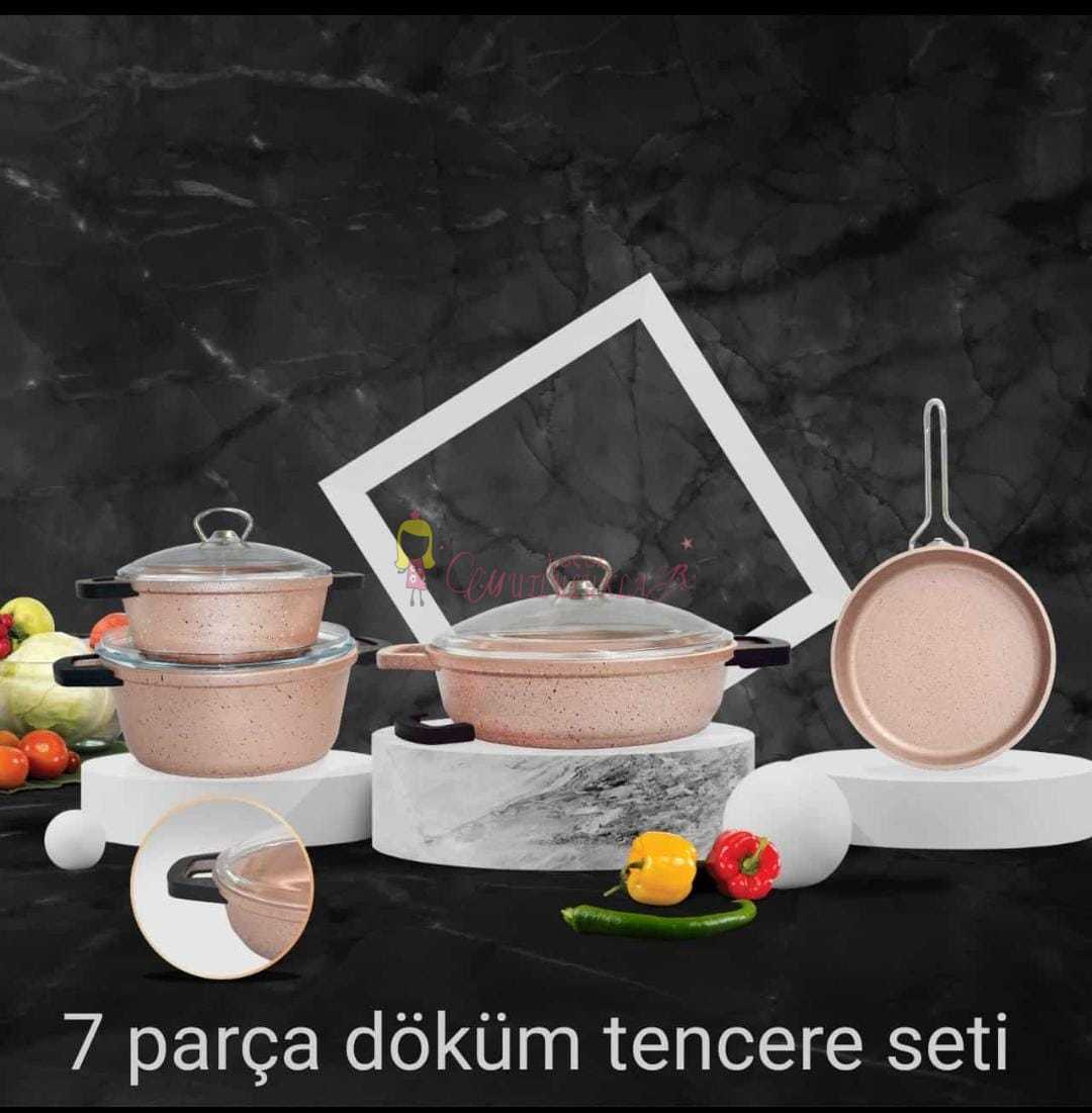 7 PARÇA DÖKÜM TENCERE SETİ