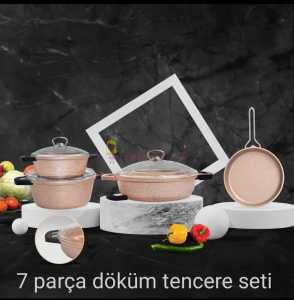 7 PARÇA DÖKÜM TENCERE SETİ